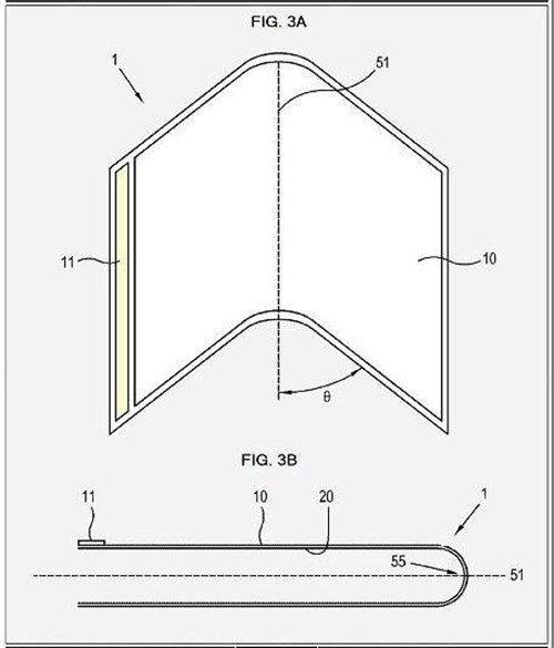 新奇造型！三星获可折叠平板设计专利 