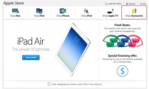 Apple Store换新貌 新增选购配件板块 
