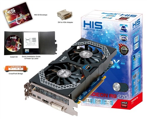 iPower超频更多HIS R7 270冰立方1399 