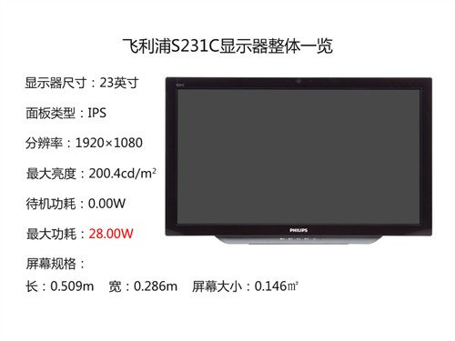 跨界智能安卓 飞利浦S231C显示器评测 