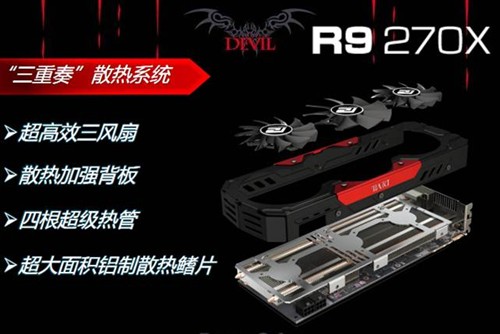 最强270X再降 迪兰DEVIL R9 270X特惠 