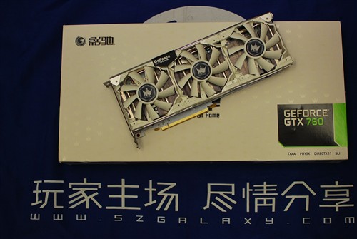 影驰GTX760 HOF 1799元还送100京东券 