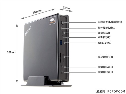 索泰Mini PC主机 