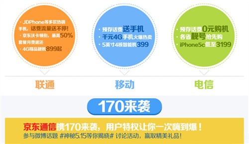 5.15大乱斗?京东通信或推出170号段
