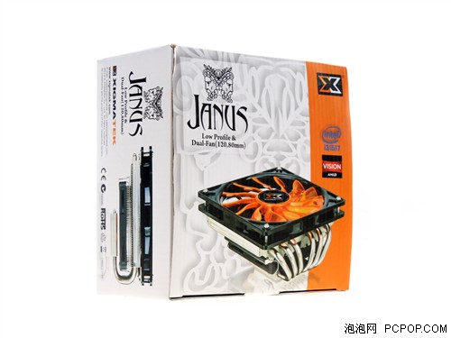 超薄静音双扇 富钧JANUS散热器评测 