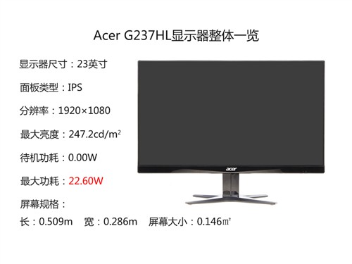 无边视界 Acer G237HL液晶显示器评测 