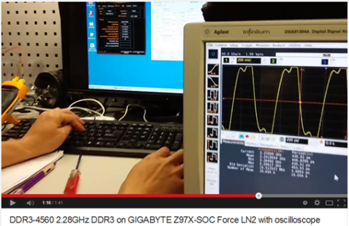 技嘉Z97XSOC主板 创内存频率世界记录 