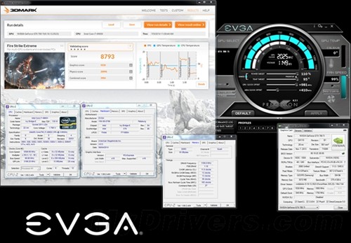 频率2GHz电压1.15V EVGA显卡再创佳绩  