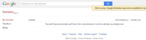 Google Domians 谷歌域名服务简单试用 