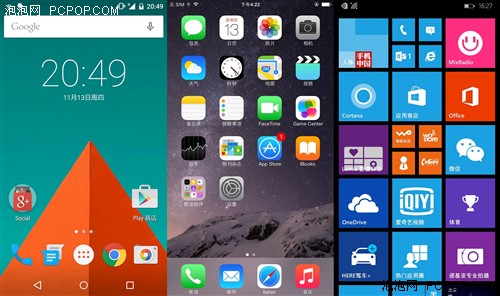 各有所长 安卓、WP、iOS最新系统对比 