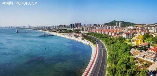 最美沿海公路：航拍烟台美丽的滨海路 