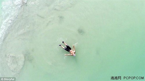 无人机高空航拍死海美丽风景 