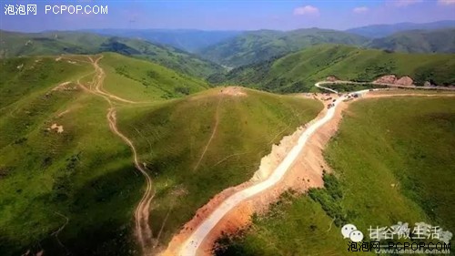 航拍天然牧场——甘谷古坡草原  