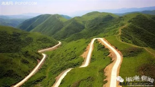 航拍天然牧场——甘谷古坡草原  