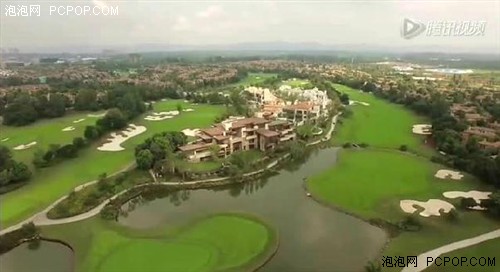 空中俯瞰四川成都最贵别墅-麓山别墅区