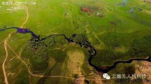 内蒙航拍摄影作品欣赏----大草原的风景 