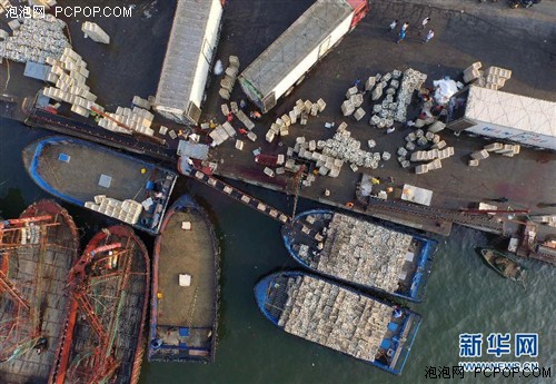 航拍广西北海秋季捕捞：大批渔船满载而归 