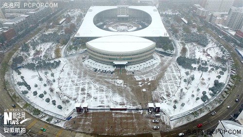 航拍亳州初雪 带你领略惊艳之美 