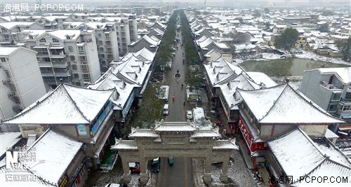 航拍亳州初雪 带你领略惊艳之美 