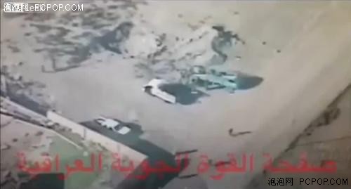 彩虹4无人机在伊拉克打击IS 射导弹炸毁车辆