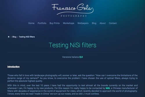 NiSi专访500px摄影师Francesco Gola 