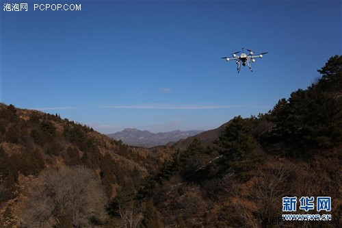 河北承德无人机助力森林防火 