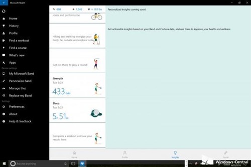 微软Health内测版曝光：Insights+全新UI 