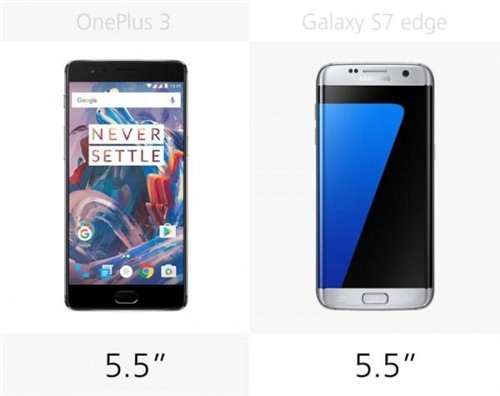 大内存或弧形屏？一加3和GalaxyS7edge对比 