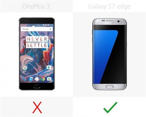 大内存或弧形屏？一加3和GalaxyS7edge对比 