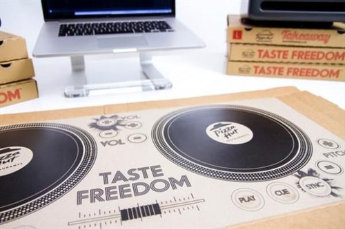12英寸必胜客披萨盒变身DJ控制台 