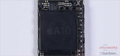 苹果A10处理器细节图：更小 更薄 