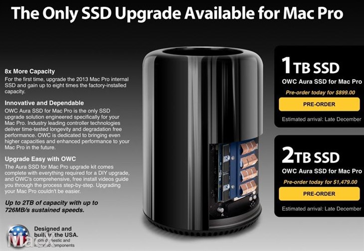 2TB SSD方案！让你的Mac Pro更加土豪 