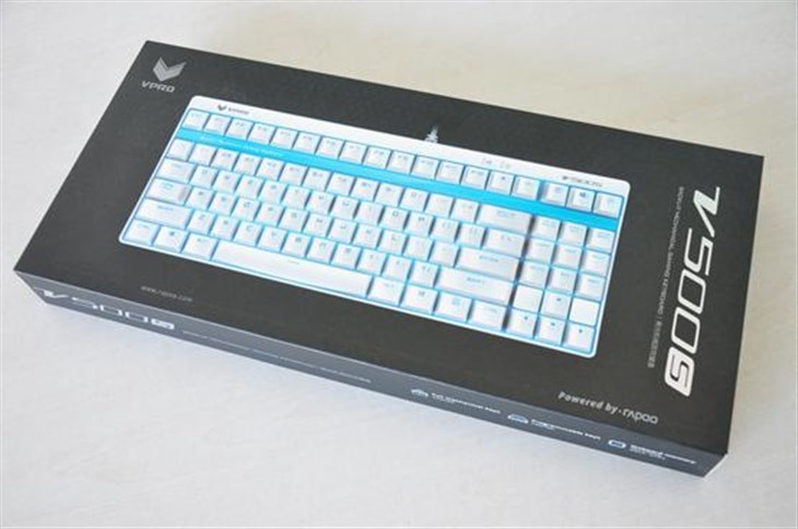 雷柏 V500S全无冲全背光游戏机械键盘 