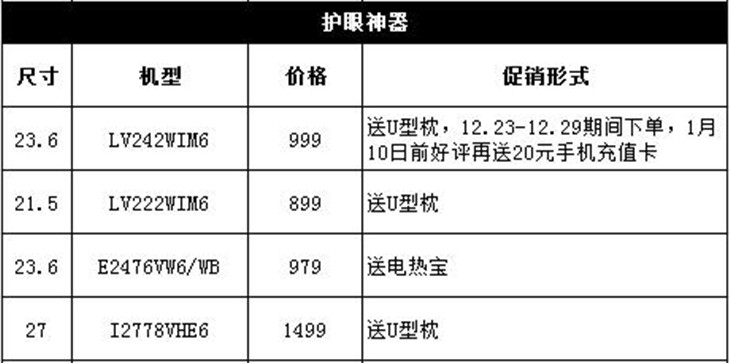 AOC圣诞全线献大礼 爆款买赠阶梯购！ 