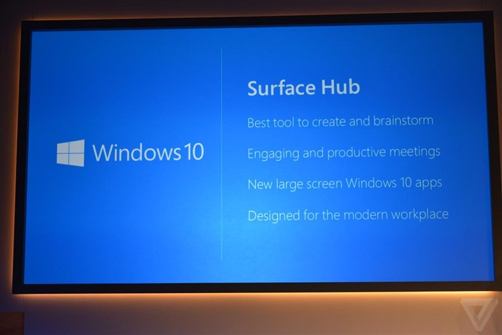 65英寸算什么 微软展Surface Hub平板 