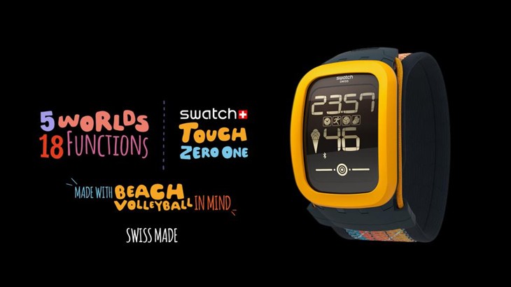 Swatch推出排球运动手表Touch Zero One 