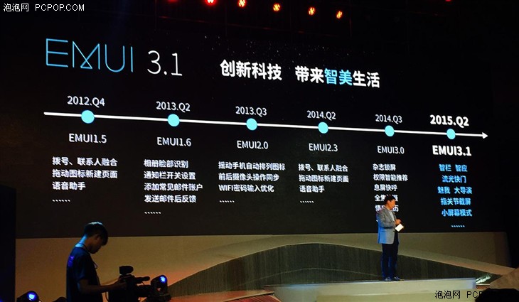 华为全新EMUI3.1系统随P8手机正式亮相 