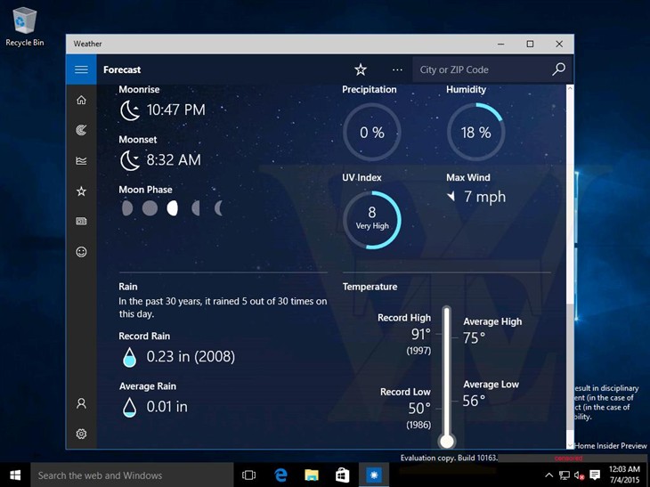 Windows 10 Build 10163版本截图曝光