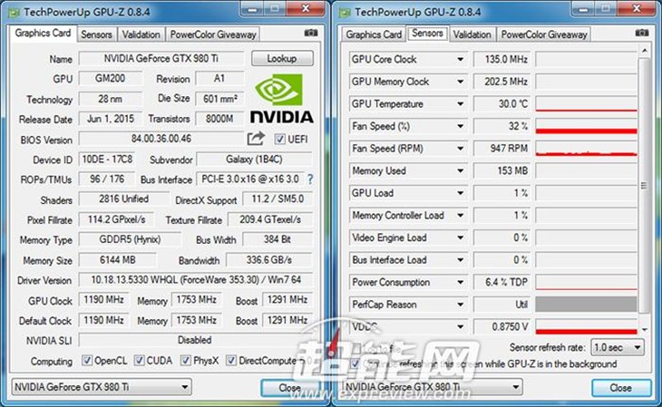 只为追求极限，影驰GTX 980Ti 显卡评测 