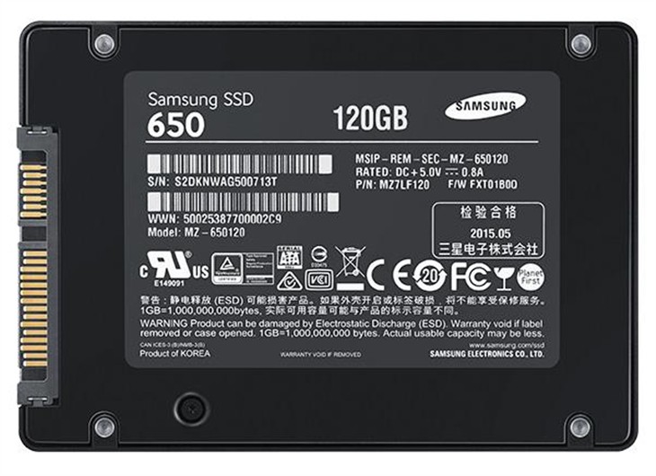 三星650 SSD：850 Evo廉价版正式出炉 