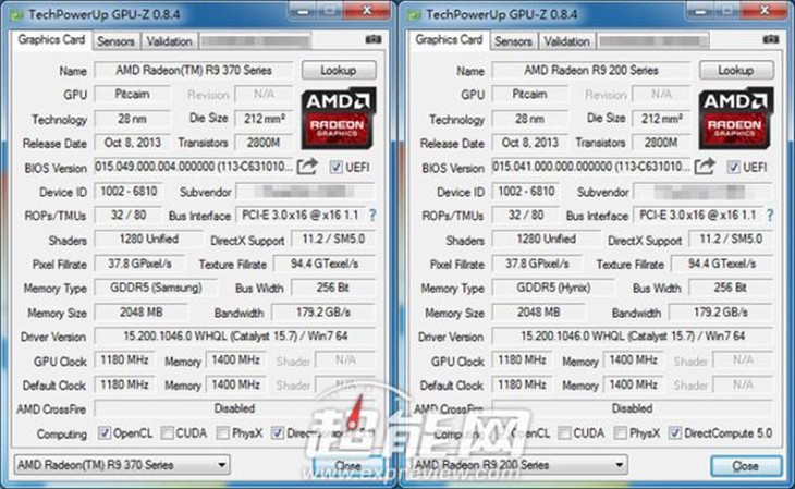 AMD新卡R9 370X规格截图首次曝光：原来是你啊 