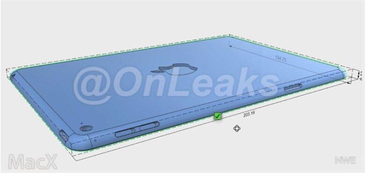 iPad mini 4外观曝光 整体厚度仅6.1mm 