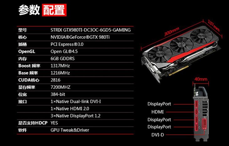 非公版神器！华硕猛禽GTX980TI显卡！ 