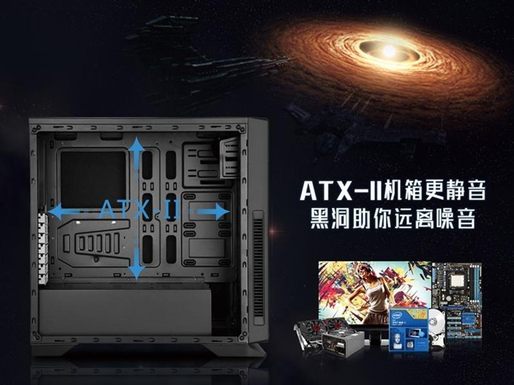 ATX-II机箱更静音？黑洞助你远离噪音 