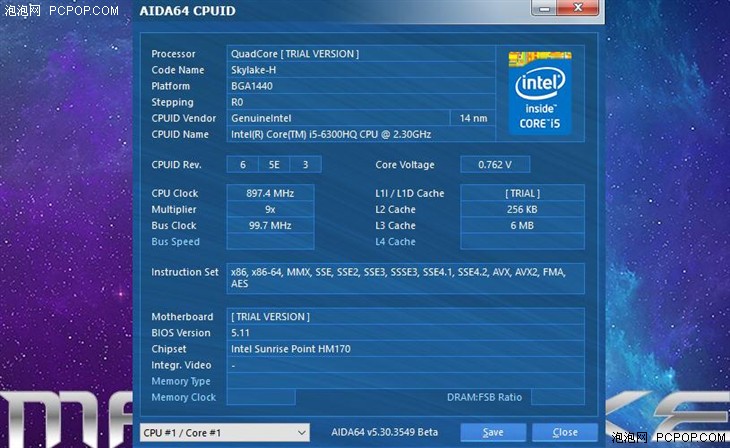 i5-6300HQ配GTX 950M 机械师F57游戏本评测 