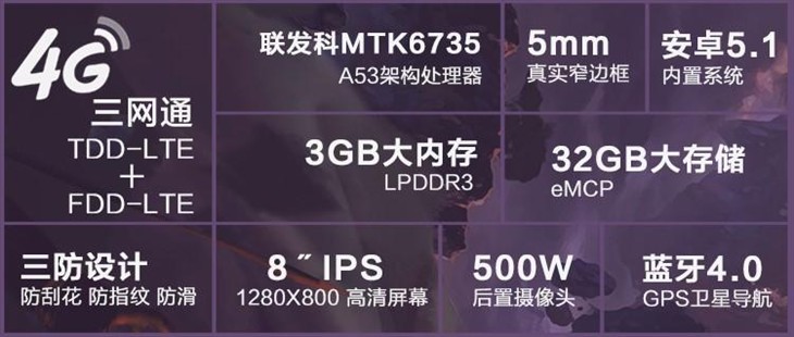 七彩虹3G运存4G三网通平板仅需699 