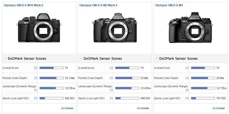 DxOMark公布奥巴E-M10 II传感器成绩 