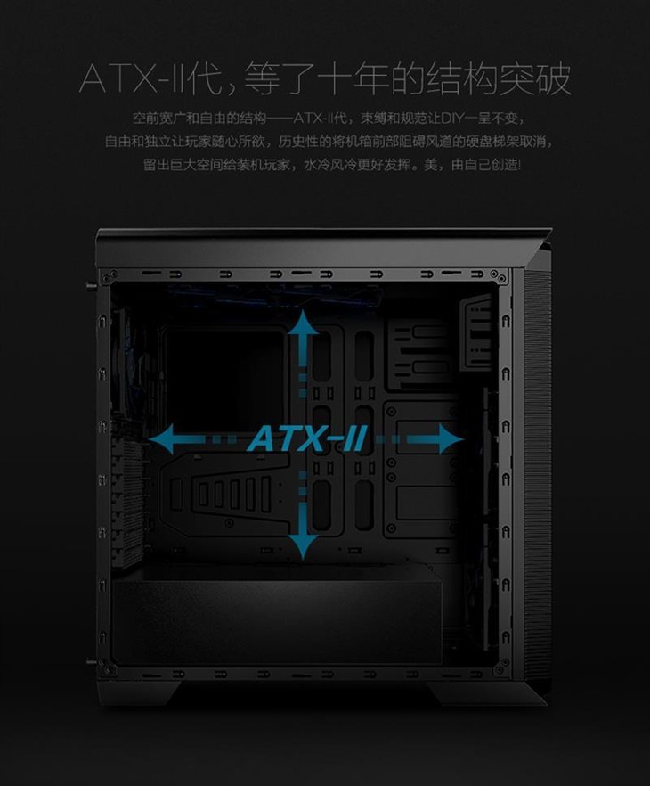 先马坦克ATX-II使硬盘数量开始人性化 