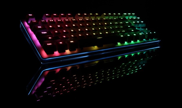 雷柏V500RGB玫瑰金机械键盘上市 