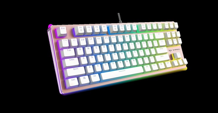 雷柏V500RGB玫瑰金机械键盘上市 